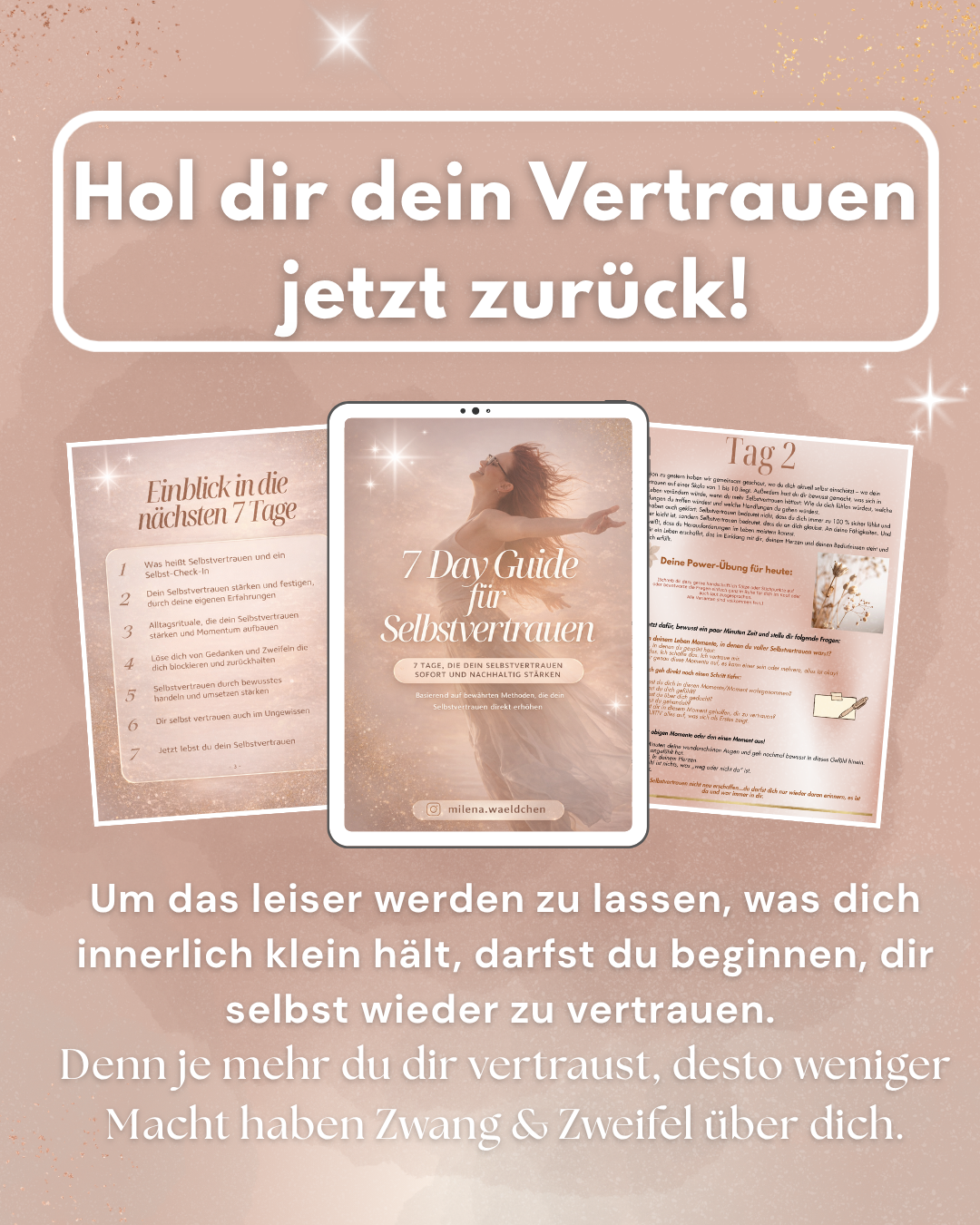 Workbook I 7 Day Guide für mehr Selbstvertrauen